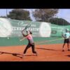 Forehand drills with resistance bands