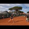 Forehand drills with Rachel