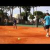 On-court group fitness session
