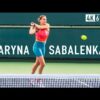 Aryna Sabalenka – Court Level practice [4k 60fps]