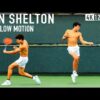 Ben Shelton Slow Motion | Forehand Backhand & Serve