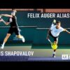 Denis Shapovalov & Felix Auger Aliassime – Court Level Practice [4k 60fps]