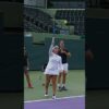 Slice serve: one minute tutorial ⏱️😏 #miami #sliceserve #tennis  #tennisplayer #solution #sports