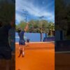 Give it a shot with your friend during your next warm-up 😏 #game #tennis #sports #warmup