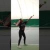 Much more power on the serve! See how Milan learned to drop the racket on her serve motion #tennis