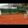 Forehand drill with Manci
