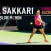 Maria Sakkari – Forehand & Backhand [4K Slow Motion]