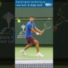 Alcaraz backhand Low & High ball technique Slow-motion