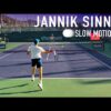 Jannik Sinner Slow Motion – Forehand, Backhand & Serve