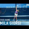 Camila Giorgi – Court Level Practice Game [2024]