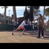 Hard court drills with Til and Itay