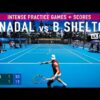 Rafael Nadal INTENSE Practice Games vs Ben Shelton [2024]