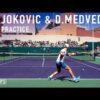 Novak Djokovic & Daniil Medvedev – FULL PRACTICE [2024 IW]