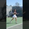 Forehand and backhand motion based on your dominant eye! With Rachel Stuhlmann #tennislove #tennis