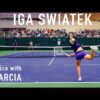 Iga Swiatek & Caroline Garcia Practice [Indian wells 2024]