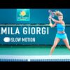 Camila Giorgi – Forehand Backhand Slow-motion [4k 60fps]