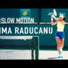 Emma Raducanu – Forehand, Backhand & Serve [4K Slow Motion]