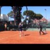 Practising with the Tennis Stockholm team