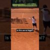 Is this serve legal? 🧐 #tennis #coachmouratoglou #tennisserve