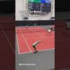 This is the strangest serve I’ve ever seen 😧 #tennis #tennisserve #reaction