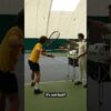 Training young John McEnroe 🔥 #tennis #tenniscoach #training
