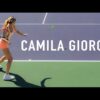 Tennis Beauty – Camila Giorgi Court Level Practice [4k 60fps]