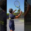 Use this simple tip to improve your serve ✨ #tennis #tennislove #tennisserve