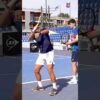Slice backhand ideal contact point explained! 🎾 #tennis #coachmouratoglou