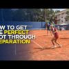 How to prepare before hitting the ball in tennis