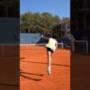Can’t believe she hit that target! 🎯 #tennis #sliceserve #tennislove #lefties