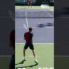 Forehand Compilation – Daniil Medvedev Slow Motion Back View 1 #Shorts