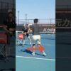 The footwork hack for a flawless down-the-line shot 🙌 #tennis #tenniscoach