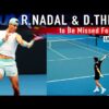 R. Nadal & D. Thiem: Retiring Legends Practice Session