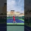Stefanos Tsitsipas Jumping one handed backhand- #slowmotion #Indianwells #stefanostsitsipas