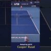 No way Casper Ruud just did that! 🤯🎾 #CasperRuud #TennisMagic #InsanePoint #TennisHighlights