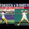 Ben Shelton & João Fonseca – Rising Stars FULL Practice [2025 IW]