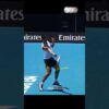Carlos Alcaraz Forehand Slow motion AO2025 Side view #shorts