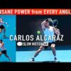 Carlos Alcaraz Slow Motion 2025 [Front & Side View]