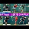 Serve Compilation 2025 – Slow Motion[Front view]