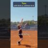 You need to know how to toss to have a great serve!  #tennis #tenniscoach #tennistips
