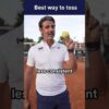The best way to toss! #tennis #tenniscoach #tennistips