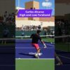 Carlos Alcaraz Buggy whip High and Low Forehands Slow motion 2 #slowmotion #tennis #carlosalcaraz