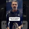 3 tips for beginner tennis players! #tennis #tenniscoach #tennistips