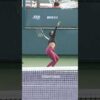 Leylah Fernandez Serve  Slow-motion wide angle #slowmotion #tennis #serve #leylahfernandez