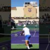 Novak Djokovic | Backhand Slow motion [Back View] #shorts
