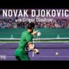 Novak Djokovic – Up Close Court Level Practice with Dimitrov [2025 IW]