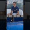 Corentin Moutet is playing tennis on a padel court, definitely not what we’re used to !#tennis