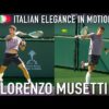 Lorenzo Musetti | Multi angle court level practice