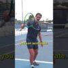 Don’t slow down your hand! #tennis #tenniscoach
