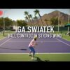 Iga Swiatek | Ball Control in Strong Wind